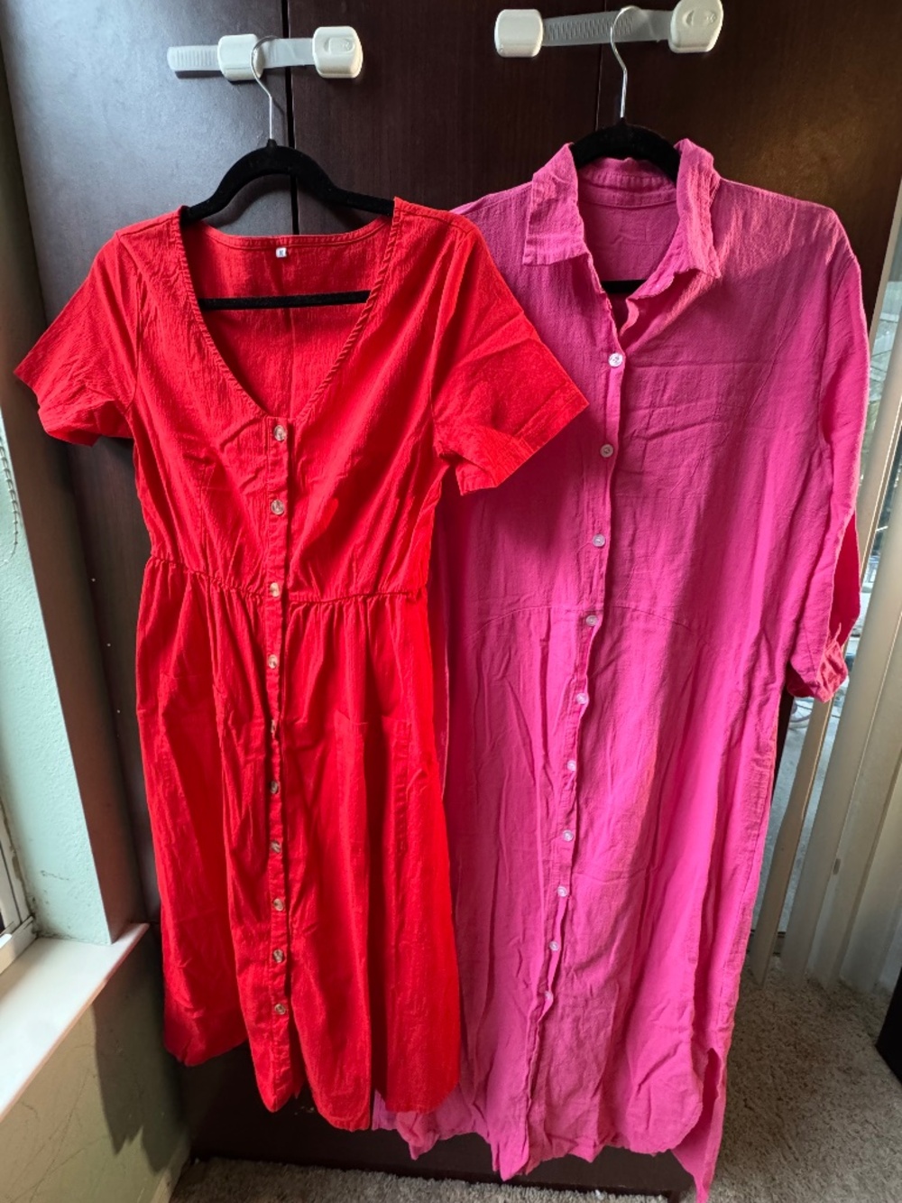 Shirt dresses real buttons